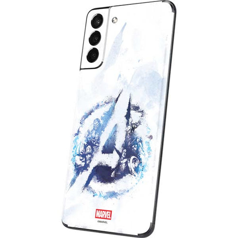 Marvel Avengers Blue Logo Galaxy S21 Plus 5G Skin